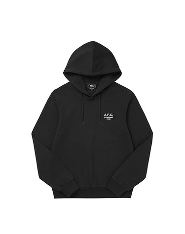 [아페쎄 APC] COHBV M27914 TZC NOIR/BLANC 공용 후드티