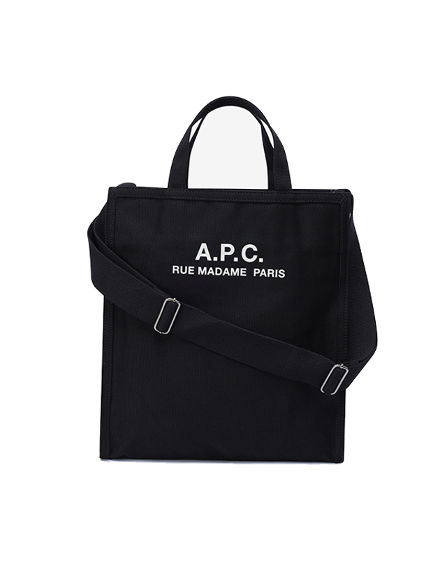 아페세 [아페쎄 APC] CODBM H61318 LZZ BLACK 공용 토트백 착용컷