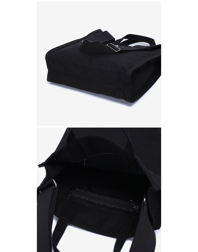 아페세 [아페쎄 APC] CODBM H61318 LZZ BLACK 공용 토트백 착용컷