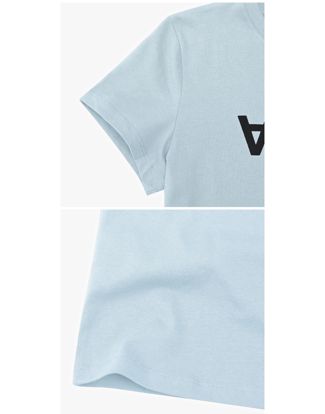 아페세 [아페쎄 APC] COBQX H26943 IAB LIGHT BLUE 남성 반팔티 착용컷