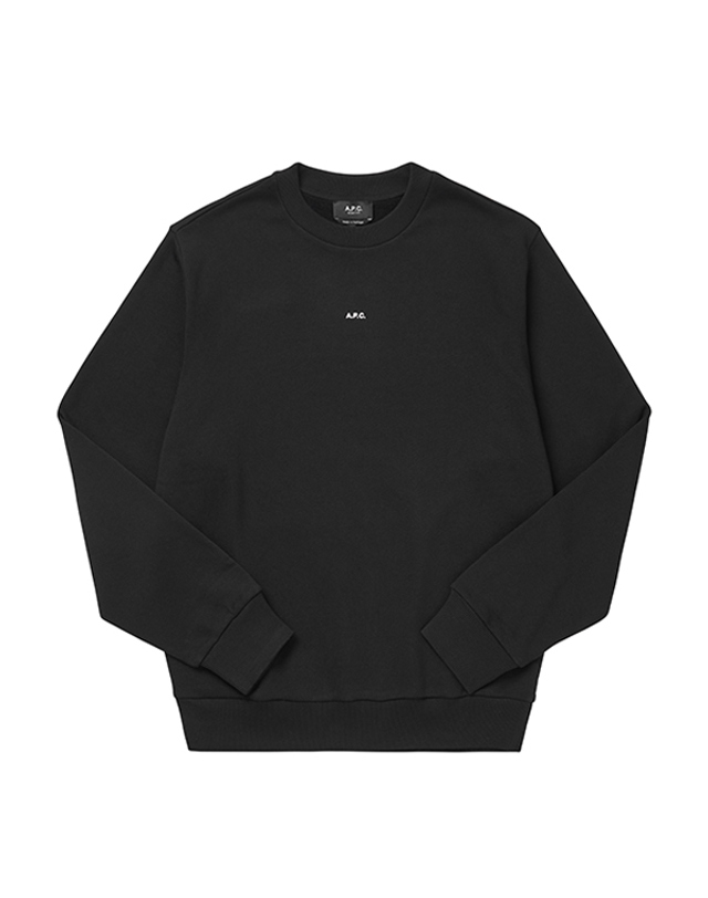 아페세 [아페쎄 APC] COHBX H27910 TZC NOIR/BLANC 남성 맨투맨 착용컷