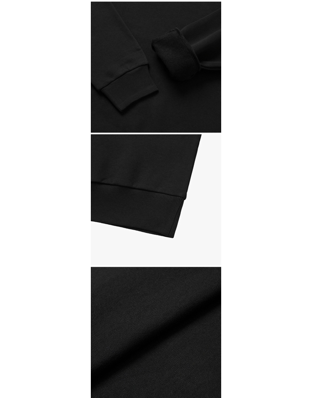 아페세 [아페쎄 APC] COHBX H27910 TZC NOIR/BLANC 남성 맨투맨 착용컷
