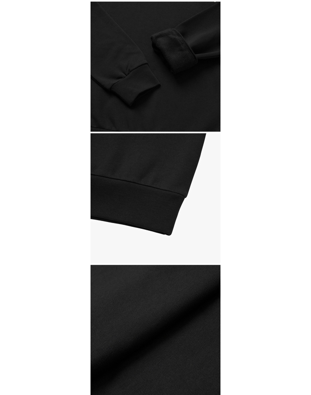 아페세 [아페쎄 APC] COHBV M27914 TZC NOIR/BLANC 공용 후드티 착용컷