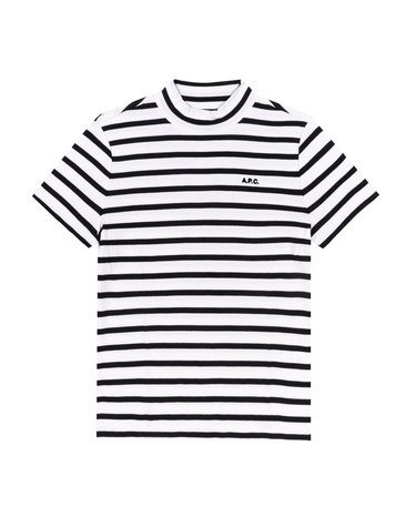 [아페쎄 APC] COHCA F26348 TAT ECRU/BLACK 여성 반팔티