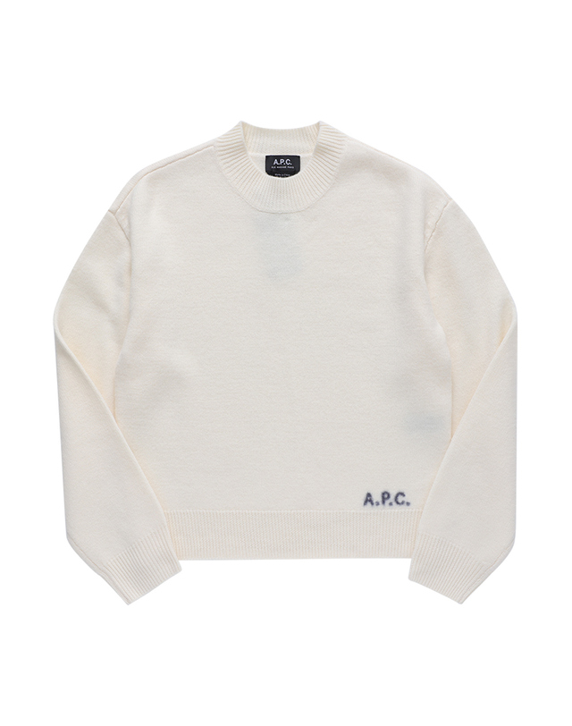 아페세 [아페쎄 APC] WVBDK F23373 AAD ECRU 여성 니트 착용컷