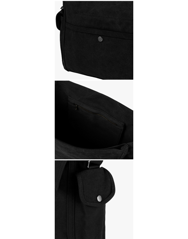 아페세 [아페쎄 APC] CODBM H61930 LZZ BLACK 공용 토트백 숄더백 착용컷