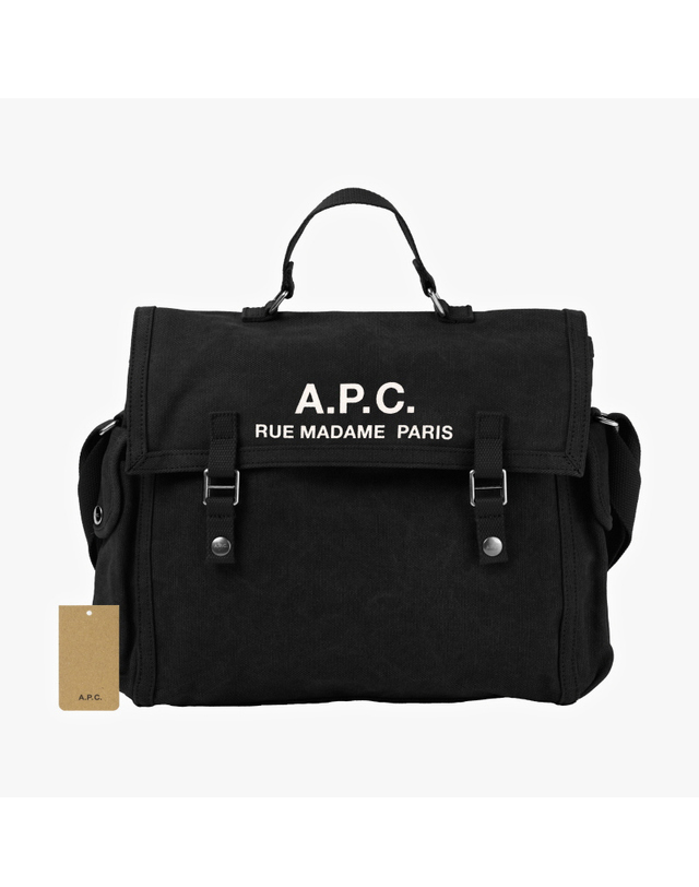 아페세 [아페쎄 APC] CODBM H61930 LZZ BLACK 공용 토트백 숄더백 착용컷