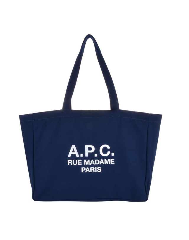 아페세 [아페쎄 APC] PSAJS M61938 IAK DARK NAVY 공용 에코백 착용컷