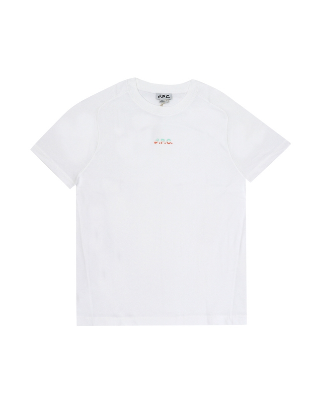 아페세 [아페쎄 APC] COEAV H26453 AAB WHITE 남성 반팔티 착용컷