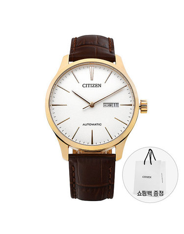 [시티즌 CITIZEN] NH8353-18A 남성 가죽시계