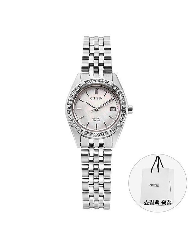 시티즌 [시티즌 CITIZEN] EU6060-55D 여성 메탈시계 착용컷