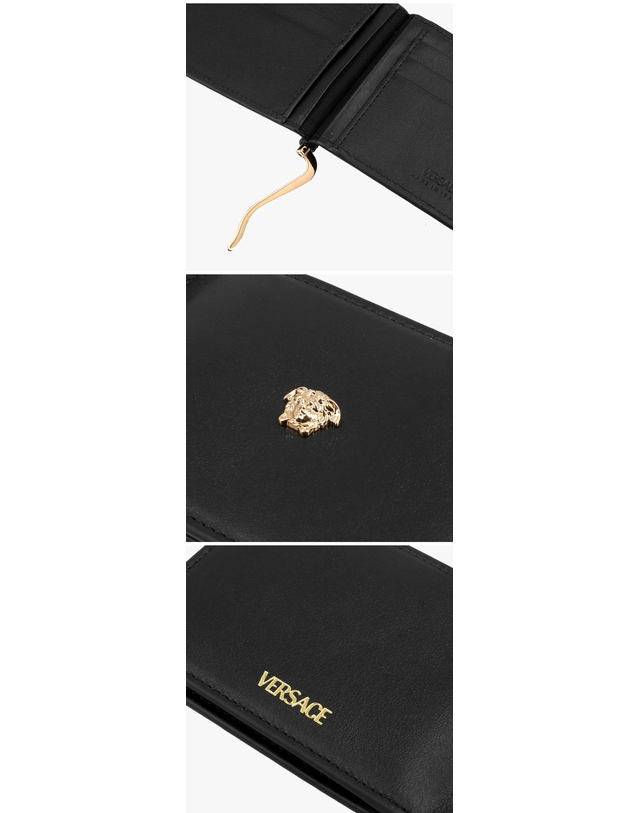 베르사체 [베르사체 VERSACE] DPU5978 1A14675 1B00V 남성 머니클립 반지갑 착용컷