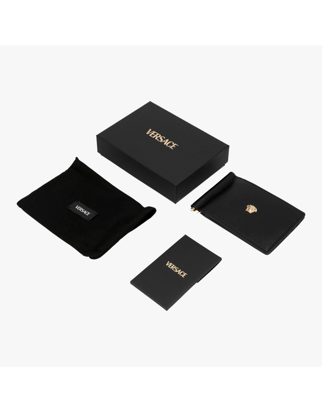 베르사체 [베르사체 VERSACE] DPU5978 1A14675 1B00V 남성 머니클립 반지갑 착용컷