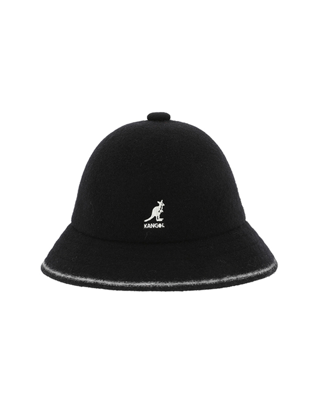 캉골 [캉골 KANGOL] K3181ST BLACK/OFF WHITE 공용 버킷햇 착용컷