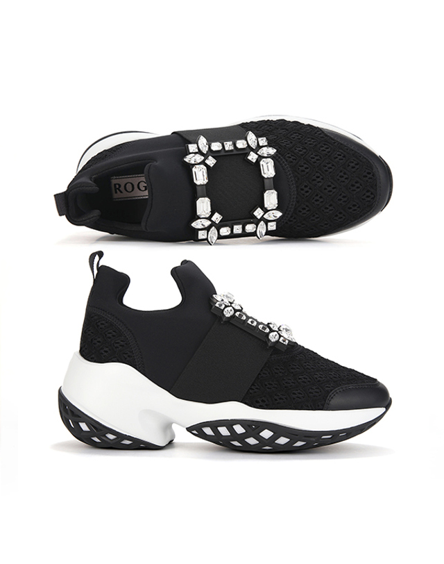 로저 비비에 [로저비비에 ROGERVIVIER] RVW50624180 KOT B999 여성 스니커즈 착용컷