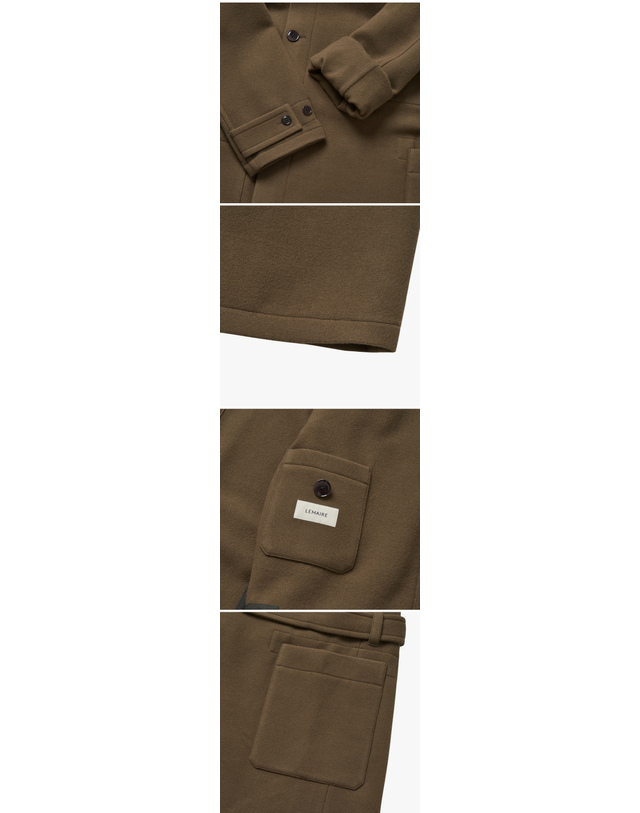 르메르 [르메르 LEMAIRE] CO1037 LF1116 BR500 공용 코트 착용컷