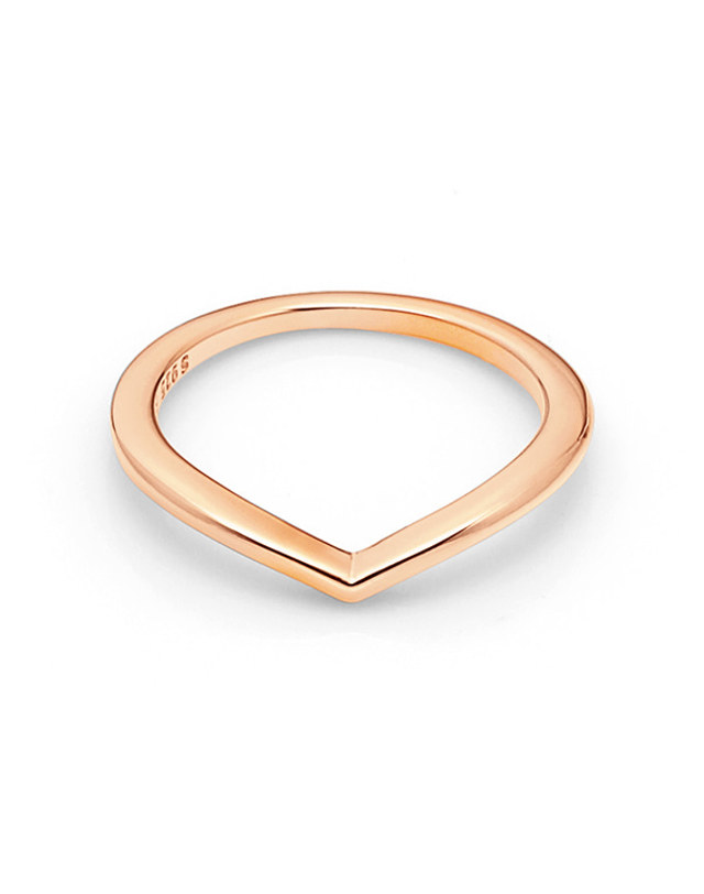 판도라 판도라 186314 샤이닝 위시본 로즈 반지 착용컷