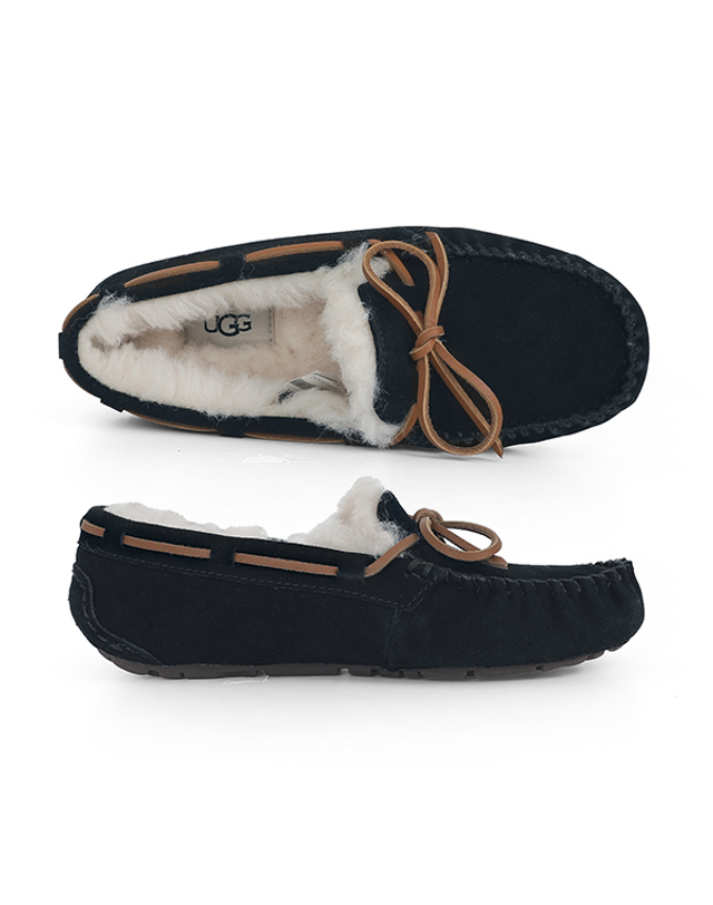 어그 [어그 UGG] 1107949 BLK 여성 플랫슈즈 착용컷
