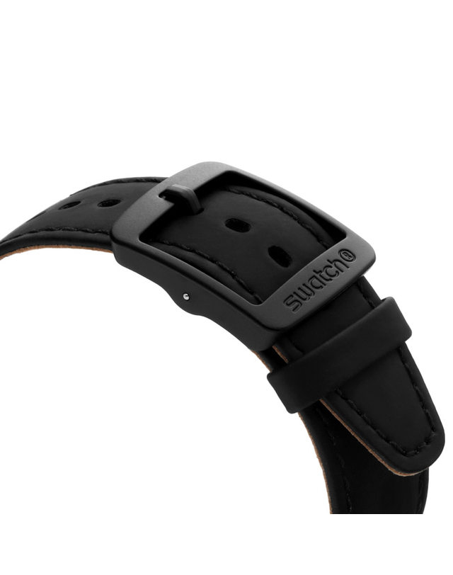 스와치 [스와치 SWATCH] SUTB400 공용 가죽시계 착용컷