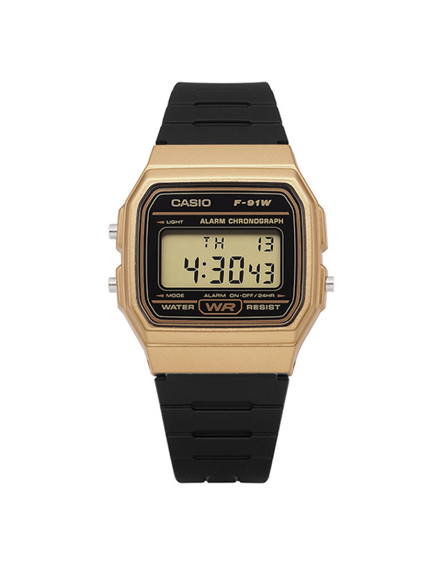 카시오 [카시오 CASIO] F-91WM-9ADF 공용 우레탄시계 착용컷