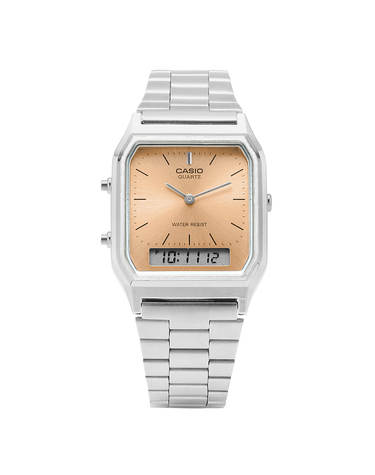 [카시오 CASIO] AQ-230A-4AMQYDF 공용 메탈시계