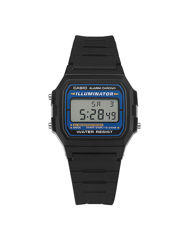 카시오 [카시오 CASIO] F-105W-1ASDF 공용 우레탄시계 착용컷