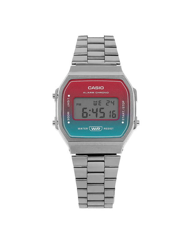 카시오 [카시오 CASIO] A168WERB-2ADF 공용 메탈시계 착용컷