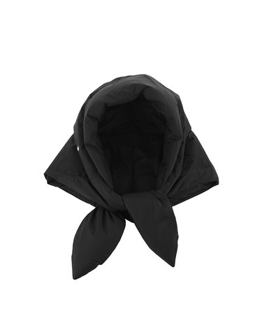 [옌키옌키 IENKI IENKI] HUSTKA HOOD MICRO BLACK 여성 머플러