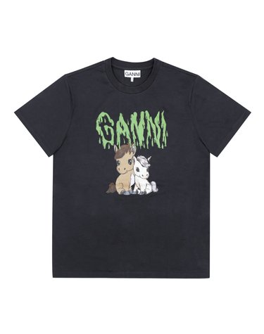 [GANNI] A1050048 252 여성 반팔티