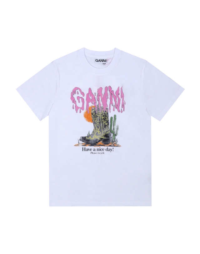 가니 [가니 GANNI] A1050075 151 여성 반팔티 착용컷