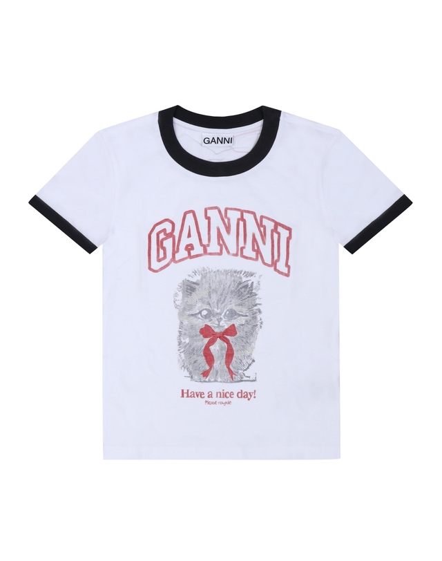 가니 [가니 GANNI] A1050030 151 여성 반팔티 착용컷