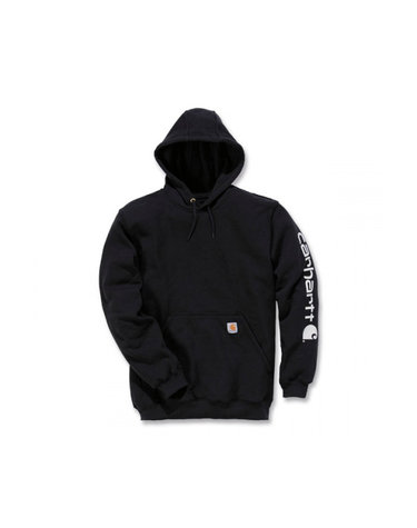 칼하트 미드웨이트 로고 후드 블랙 / K288-001