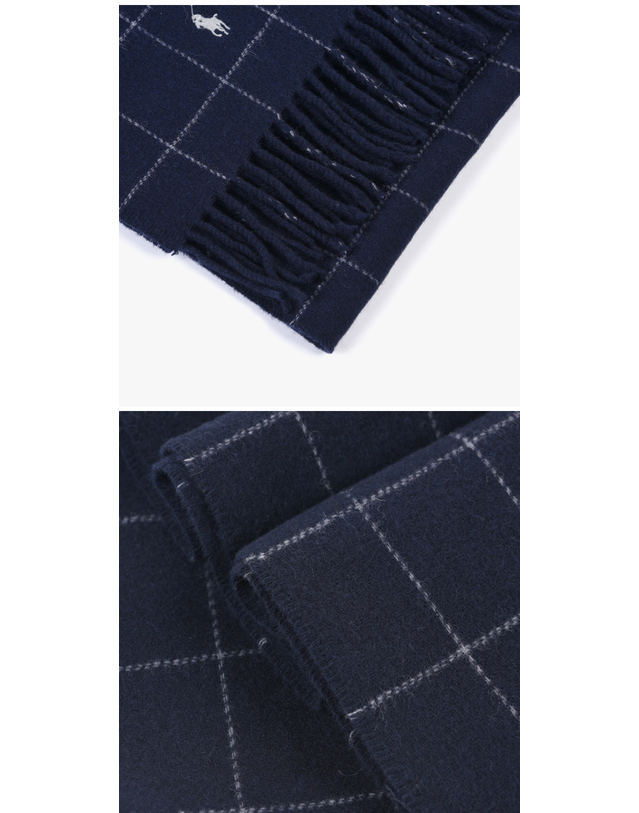 폴로 랄프로렌 [폴로랄프로렌 POLO RALPHLAUREN] PC0743-433 공용 머플러 착용컷