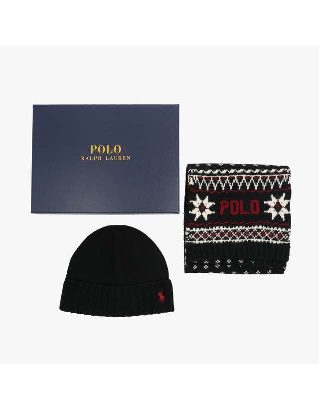 폴로 랄프로렌 [폴로랄프로렌 POLO RALPHLAUREN] PC1521-001 공용 머플러 비니 착용컷