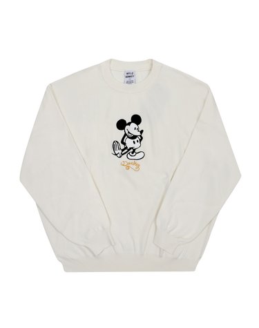 [와일드동키 WILD DONKEY] M-MICKEY ECRU 공용 맨투맨