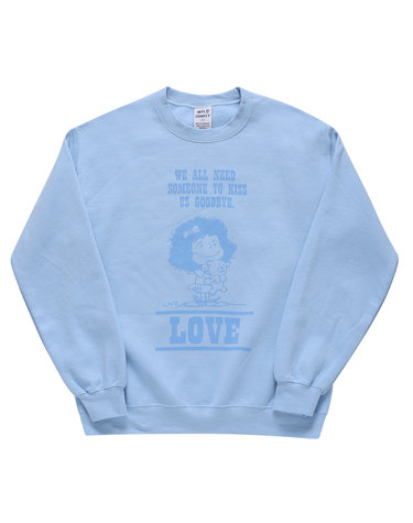 [와일드동키 WILD DONKEY] FG-LOVE LIGHT BLUE 공용 맨투맨