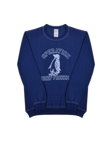 [와일드동키 WILD DONKEY] FG-FREEZE DYED NAVY BLUE 공용 맨투맨