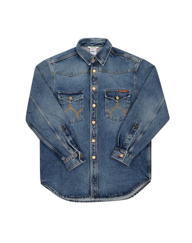 [와일드동키 WILD DONKEY] DS-ALFREDO WASHED BLUE 공용 셔츠