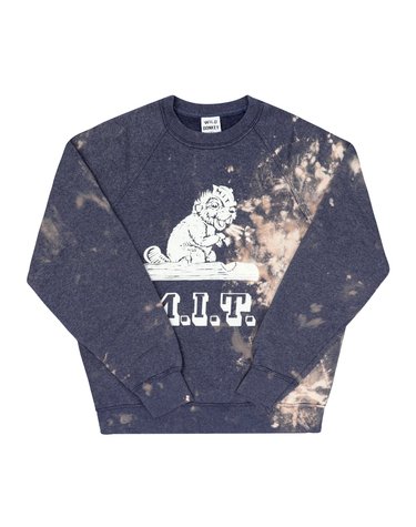 [와일드동키 WILD DONKEY] FG-MIT BLEACHED HEATHER BLUE 공용 맨투맨