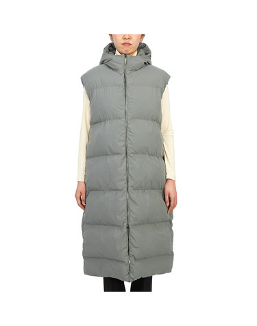 스튜디오 니콜슨 여성 후드 패딩 조끼 HAZAN SNW 1024 GRIS