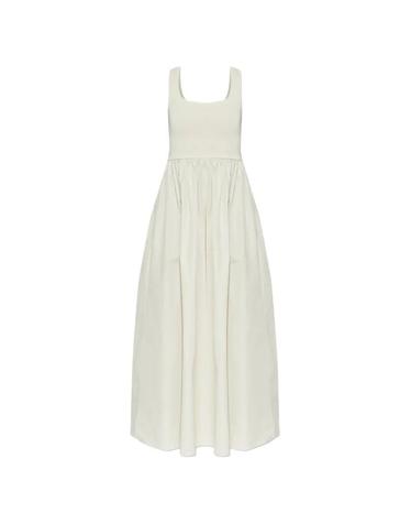 [해외직구] 26 FW Matteau 민소매 개더 스커트 코튼 드레스 KNITANDCOTTONDRESS TP457067277