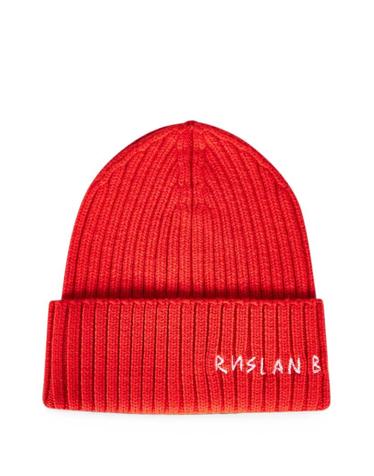 [해외직구] 26 FW 루슬란바진스키 로고 자수 골지 니트 비니 BN034039MWARU034 TP459189888