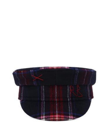 [해외직구] 26 FW 루슬란바진스키 베이커 보이 체크 모자 KPC078034FW26PWPLDBLUERED TP460092415