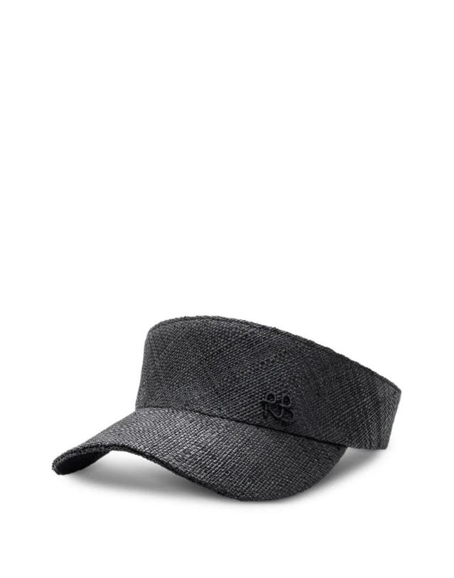 루슬란바진스키 [해외직구] 26 FW 루슬란바진스키 모노그램 장식 스트로 선캡 MONOGRAMEMBELLISHEDSTRAWVISORKZR033STRSRBBLACKSS2025 TP455736270 착용컷