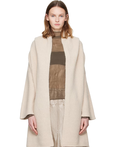 [해외직구] 26 FW 로렌 마누지안 오프 화이트 카포트 코트 252874F059008