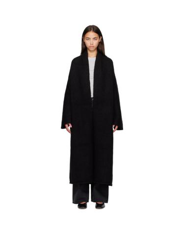 [해외직구] 26 FW 로렌 마누지안 블랙 롱 숄 가디건 262874F095008