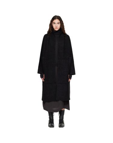 [해외직구] 로렌 마누지안 블랙 더블 페이스 롱 코트 AW26C1370Y119 TP877673050
