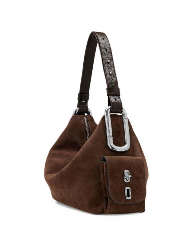 마크 제이콥스 [해외직구] 26FW 다크 브라운 레더 앤 Suede 숄더 백 2F6HSH023H01206 TP582142590 착용컷