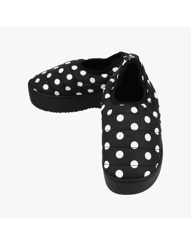 수부 스부 SUBU VAMP PLATFORM DOTS (SV-14) 뱀프 플랫폼 F-라인 도트 기모 패딩 슬리퍼 착용컷