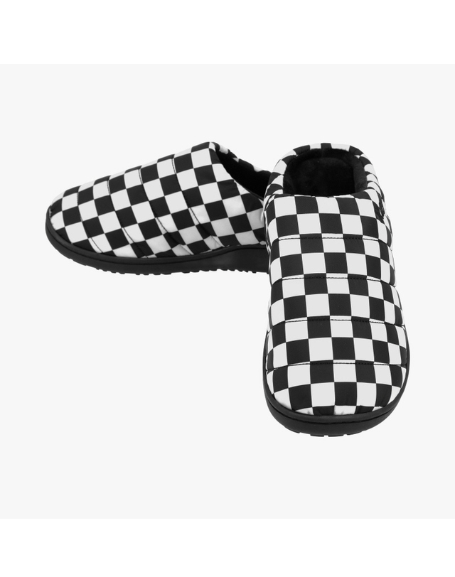 수부 스부 SUBU CHECKER (SB-36) 오리지널 퍼머넌트 F-라인 체커 기모 패딩 슬리퍼 착용컷